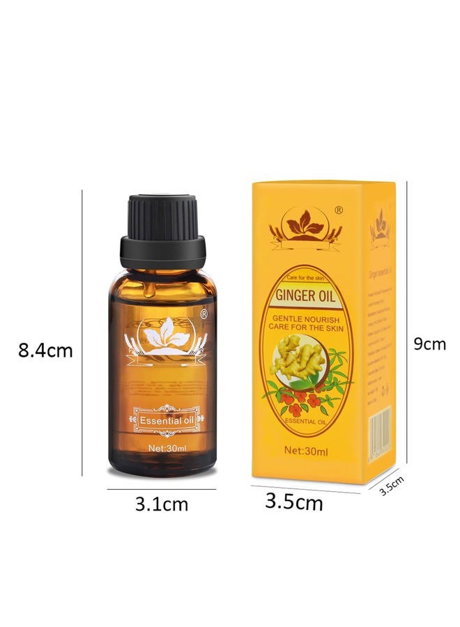 Ownest 3 Pack Ginger Massage Oil,100% Pure Natural Lymphatic Drainage Ginger Oil,SPA Massage Oils,Repelling Cold and Relaxing Active Oil-30ml - Image 2